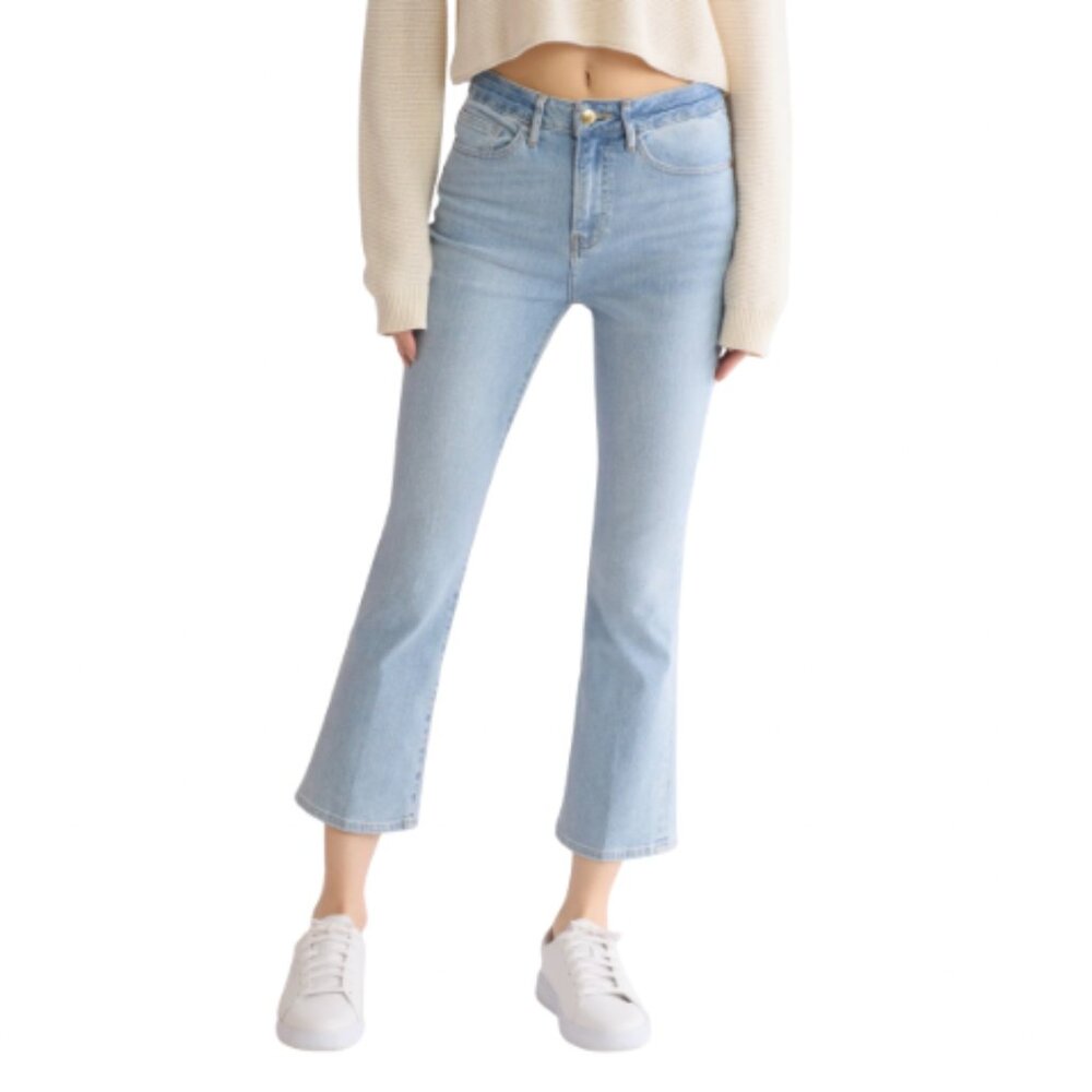 Frame‎ Denim Le Crop Mini Bootcut High Waisted Jeans Light Denim 16 34 OPLCMB456